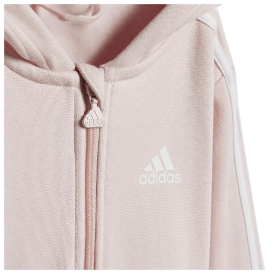 Adidas Βρεφικές φόρμες σετ Essentials Fleece 3-Stripes Full-Zip Hooded Set